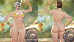 bikini marvel marvel_rivals rogue_(marvel_rivals) thick_thighs thighs white_body
