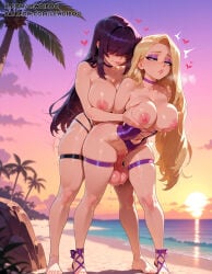 1futa 1futanari ai_generated balls beach bikini blonde blonde_hair breast_squeeze breasts breasts_focus breasts_squeezed_together cock dickgirl dickgirl/female disney disney_princess dominant dominant_futa domination erect_penis erection female_penetrated futa/female futa_focus futa_on_female futa_only futa_penetrating futa_penetrating_female futa_with_female futadom futanari grabbing grabbing_breasts green_hair hand_on_breast huge_cock lewdiboo nipples nude penile penile_penetration penis penis_in_pussy pussy pussy_juice rapunzel rapunzel_(tangled) riding riding_penis sex sweat sweatdrop tangled tangled:_the_series testicles thighs vaginal vaginal_penetration vaginal_sex veiny veiny_penis very_long_hair wavy_hair