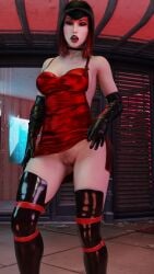 1girls 3d 3d_(artwork) 3d_model absurd_res absurdres arm_gloves barely_clothed black_and_red_hair blender blender_(software) bob_cut boots choker countess_(paragon) dress dress_lift dustedfountain eyeliner eyeshadow female female_focus female_only flashing flashing_pussy gloves high_resolution highres hooker hooker_boots imminent_sex leather_boots leather_gloves legwear lip_piercing lip_ring long_gloves looking_at_viewer makeup no_panties outdoors pale-skinned_female pantyless paragon pov_eye_contact propositioning prostitute prostitution pubic_hair public pussy red_dress red_eyes revealing_clothes sex_worker skimpy skimpy_clothes skimpy_dress standing street streetwalker teasing thigh_boots two-tone_hair vagina vampire vampire_girl