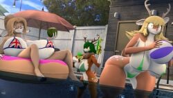 big_breasts bikini breasts cleavage donglysfm female fiona_fawnbags_(dullvivid) furry huge_breasts tagme thick_thighs wide_hips