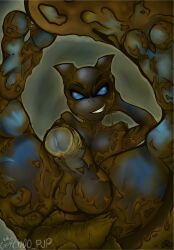 absurd_res anthro anus balls feces generation_1_pokemon genitals getchoo_pup hi_res legendary_pokemon male mewtwo nintendo penis pokemon pokemon_(species) smearing smegma solo temptation
