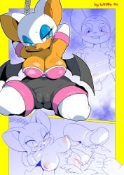 absurd_res anthro big_breasts blush bodily_fluids bound breasts censored chain chained_arms cleavage clothed clothing comic crossover cum cum_in_vagina cum_inside duo eyeshadow female french_kissing genital_fluids genitals hi_res kemono kissing lombax looking_at_another looking_pleasured makeup male male/female mammal nipples rape_face ratchet_(ratchet_and_clank) ratchet_and_clank rouge_the_bat sega sonic_the_hedgehog_(series) sony_corporation sony_interactive_entertainment spread_legs spreading tearing_clothing torn_clothing vulva woory