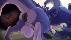 2022 absurd_res anal anal_vore anthro anus avian balls breath dragon duo feral firondraak genitals grass gryphon hi_res internal looking_pleasured male male/male mythological_avian mythological_creature mythological_scalie mythology nolow nude orgasm outside penis plant puffy_anus scalie tongue vore willing_prey wings