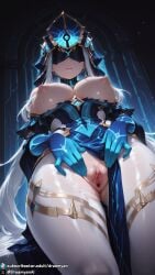 1girls ai_generated big_breasts blindfold blindfolded breasts breasts_out clothed clothed_female curvy curvy_body curvy_female dreamyan_ai female female_focus female_only from_below genshin_impact height_difference hi_res high_quality high_resolution highres large_breasts looking_down mirror_maiden_(genshin_impact) nipples pantyhose pussy pussy_juice seductive seductive_eyes seductive_look seductive_mouth seductive_pose size_difference solo solo_female solo_focus spread spread_pussy spreading tall_female taller_female thick_ass thick_thighs thighs uncensored white_pantyhose