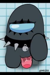 among_us among_us_black cum disembodied_penis penis pussy spiked_collar tagme vaginal_penetration video
