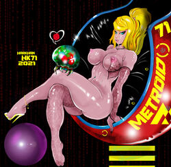 areolae big_breasts breasts busty erect_nipples female female_focus female_only harkhan hourglass_figure huge_breasts large_breasts metroid nintendo nipples pink_nipples pose posing samus_aran tagme wide_hips