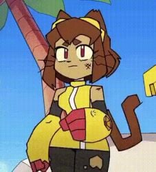 1girls 2d accurate_art_style animated anthro armwear bikini bikini_bottom bikini_top blush breasts brown_hair cat_ears cat_tail catgirl delcattyad disappearing_clothes dragonmango0 edit embarrassed embarrassed_female embarrassed_nude_exposure embarrassed_nude_female ene enf exposed_breasts exposed_nipples exposed_pussy feline female furry gameoverse gif goggles goggles_on_head hair hat headband headgear headwear kit_(gameoverse) kit_bodega legwear naked naked_female nipples nude nude_female pubic_hair pussy red_eyes solo_focus suddenly_naked tail wardrobe_malfunction