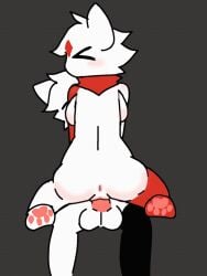 3:4 animated anthro blush colored duo female female_penetrated hi_res male male/female mammal nude penetration simple_background tail yixibi_(guobagairou) yueqiankou_(guobagairou)
