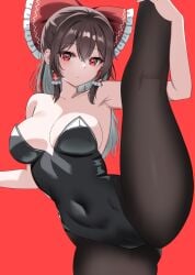 1girls breasts mikan7f reimu_hakurei source_request tagme touhou