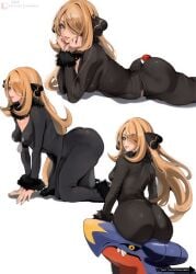 1girls ass ass_bigger_than_head big_ass big_thighs bubble_ass bubble_butt clothed clothing curvy curvy_body curvy_female curvy_figure curvy_hips cynthia_(pokemon) fat_ass garchomp massive_thighs pokemon shinjinou sketch_page small_breasts thick_ass thick_legs thick_thighs thunder_thighs thunderthighs wide_hips wide_thighs