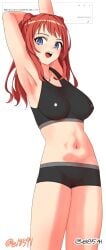 1girls 2d 2d_(artwork) 2d_artwork anime anime_character arm_above_head arm_behind_head arm_up armpit armpit_crease armpit_peek armpits asian asian_female asian_girl asian_woman background bare_armpits bare_arms bare_belly bare_legs bare_midriff bare_navel bare_shoulders bare_skin bare_thighs belly belly_bulge belly_button big_boobs big_breasts black_bra black_panties black_underwear blank_background bra breasts busty busty_female busty_girl collarbone digital digital_art digital_drawing digital_drawing_(artwork) digital_media digital_media_(artwork) drawing elbows exposed_armpits exposed_arms exposed_belly exposed_legs exposed_midriff exposed_navel exposed_shoulders exposed_skin exposed_thighs fanart female female_focus female_only gakuen_idolmaster groin hairless_armpits hanami_saki hand_above_head hand_behind_head hand_up idolmaster idolmaster_cinderella_girls inframammary_fold japanese japanese_female japanese_girl japanese_woman large_boobs large_breasts lean_figure long_hair looking_at_viewer looking_sideways looking_to_the_side midriff monotone_background narrow_waist navel nipple_bulge one_color_background open_mouth open_mouth_smile panties parted_lips plain_background portrait presenting_armpit shaved_armpits shoulders slender_body slender_waist slim_female slim_waist smile smiley_face smiling smiling_at_viewer solid_color_background solo sports_bra sports_panties sports_underwear standing stomach_bulge thick_thighs thighs tongue underwear upper_body upper_teeth white_background