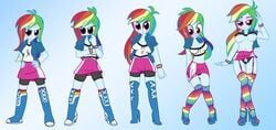 breasts clothes clothing equestria_girls hair my_little_pony pyruvate rainbow_dash_(eg) rainbow_dash_(mlp) smooth_skin