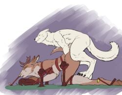 2023 anthro antlers arctic_fox bondage bound breasts breeding_stand brown_body brown_fur canid canine crytrauv deer doggy_style duo facial_piercing female female_penetrated forced fox from_behind_position fur hattonslayden hi_res hooves horn larger_female looking_back male male/female male_penetrating male_penetrating_female mammal new_world_deer nipples nose_piercing nose_ring nude penetration piercing predator/prey rape reindeer ring_piercing sex sex_slave size_difference slave smaller_male tail tied_down white_body white_fur