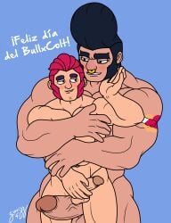 bara big_penis boner brawl_stars bull_(brawl_stars) colt_(brawl_stars) erection gay gorrizz love male_only muscular_male naked nude