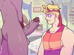 2boys disney disney_channel disney_xd gay gay_sex genderswap_(ftm) imminent_oral imminent_sex impressed male male_only muscles muscular muscular_male nude nude_male nude_male_clothed_male penis rule_63 star_butterfly star_vs_the_forces_of_evil tom_lucitor victoreh_draws yaoi