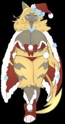 aurora_(nbanoob) big_breasts breasts female female_pokemon furry pokémon_(species) pokemon thick_thighs underchikichan wide_hips zeraora