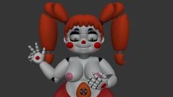 3d artist_request baby_(fnafsl) big_breasts circus_baby circus_baby_(fnaf) circus_booby five_nights_at_freddy's hand_on_breast prisma3d