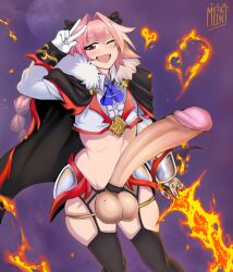 astolfo_(fate) fate_(series) femboy femboy_only huge_cock hung_femboy hung_trap metalling solo_femboy tagme