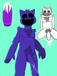 2023 2d 2d_(artwork) 2d_artwork black_sclera catnap_(poppy_playtime) critters_(poppy_playtime) cum domestic_cat felid feline felis furry_only hi_res hrkc male mammal mob_entertainment no_humans poppy_playtime poppy_playtime_(chapter_3) purple_fur smiling_critters solo white_pupils