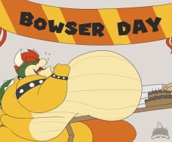 big_belly bowser bowser_day bulge burp burping cake fat fat_arms fat_ass fat_belly fat_man food male_only mario_(series) morbidly_obese morbidly_obese_male obese obese_male overweight overweight_male