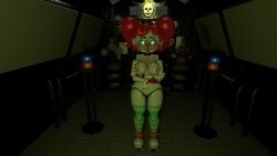 3d 3d_model arms_under_breasts artist_request baby_(fnafsl) belly_button breasts circus_baby circus_baby_(fnaf) clown five_nights_at_freddy's five_nights_at_freddy's:_sister_location fnaf fnaf_sister_location glowing_eyes green_eyes hands_on_breasts holding_breast holding_breasts looking_at_viewer naked naked_female nipples nude nude_female pink_cheeks pink_nipples primary_control_module pussy red_hair red_lipstick red_nose red_shoes roller_skates scottgames sister_location smile so87baby summer_of_87_baby twintails white_body white_skin