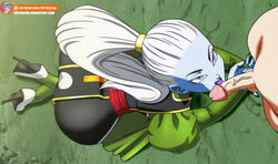 angel_(dragon_ball) ass blue_skin dragon_ball dragon_ball_super fellatio foxybulma high_heels long_hair universe_6 universe_6/universe_7 vados