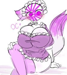 ass big_ass big_boobs big_breasts big_girl big_thighs blush breasts cat_ears cat_tail catgirl clothed_female_nude_male countryhumans countryhumans_girl countryhumans_oc kak0yt0_chel maid maid_dress maid_headdress maid_outfit maid_uniform oc tagme tagme_(artist) tail thigh_gap thighhighs watermark