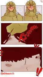 2boys argentina_(countryhumans) brazil_(countryhumans) comic comic_page countryhumans couple gay ice ice_cube kinky_naty male male_only married_couple pectorals piercings spanish_text