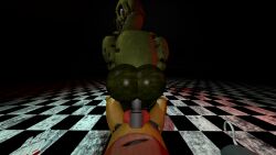 anal_sex animatronic anthro ass back_view erection five_nights_at_freddy's foxy_(fnaf) gay looking_back male male_only penetration penis pov sex springtrap springtrap_(fnaf) tagme