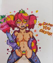 1girls brawl_stars female female_focus just_jeff magma_mandy_(brawl_stars) mandy_(brawl_stars) partial_male sex solo_focus tagme traditional_media_(artwork) vaginal_penetration