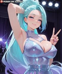 k/da all out seraphine from k/da all out series by aliusnext