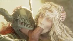 16:9 1girls 2boys 3d 3d_(artwork) balls balls_sucking big_penis bisexual bisexual_male blender blender_(artwork) blender_(software) blender_cycles blonde_hair blowjob both_sexes_in_same_situation brother_and_sister collaborative collaborative_fellatio desess3intes elden_ring eye_contact fellatio female female_supporting_yaoi femboy fromsoftware hand_on_head helmet large_penis long_hair looking_at_viewer male malenia_blade_of_miquella miquella miquella_the_kind multiple_boys multiple_males naked naked_female naked_male oral penis pov red_hair render shadow_of_the_erdtree sucking sucking_balls sucking_penis sucking_testicles testicles tiara twink yellow_eyes