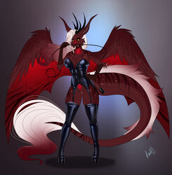 2021 aimi anthro breasts digital_media_(artwork) dragon female fur furred_dragon genitals hi_res pussy solo