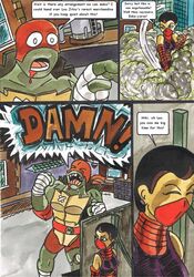 casey_jones cassandra_jones cursing raphael_(tmnt) rise_of_the_teenage_mutant_ninja_turtles saiyaman screaming shouting smoke