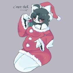 temmie from christmas by scentedpocky
