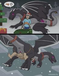 ender dragon from christmas by strohdelfin