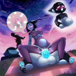 2025 absurd_res animal_ears animal_genitalia animal_humanoid animal_penis anthro anthro_penetrating balls big_balls black_hair blue_pawpads blue_paws blue_penis blue_vulva blush bodily_fluids breasts chip_(ch1p_set_ad) cloud colored_cum cum cum_from_vagina cum_in_vagina cum_inflated_belly cum_inside cumflation dial digital_drawing_(artwork) digital_media_(artwork) domestic_cat drooling duo electrical_plug_tail excessive_cum excessive_genital_fluids felid felid_humanoid feline feline_ears feline_genitalia feline_humanoid feline_penis felis female folded_clothes folded_clothing genital_fluids genitals glowing glowing_belly glowing_cum glowing_genitalia glowing_penis glowing_sperm_cell grass hair harmlessnoodle hi_res huge_balls humanoid impregnation impregnation_view inflation looking_pleasured machine male male/female male_penetrating mammal mammal_humanoid motion_lines neko_(harmlessnoodle) nipples nude on_bottom on_top orgasm orgasm_face outdoor_nudity outside outside_sex ovum ovum_with_heart pawpads paws penetration penile penile_penetration penile_spines penis penis_in_vagina picnic_blanket pink_body pink_skin plant reverse_cowgirl_position robot robot_anthro robot_humanoid saliva screen screen_face sex short_hair signature size_difference sky skyscape star starry_sky stomach_bulge sweat sweatdrop tail telescope thick_penis thick_thighs unusual_bodily_fluids unusual_cum unusual_genital_fluids vaginal_fluids vaginal_penetration vein veiny_penis vulva watermark white_body