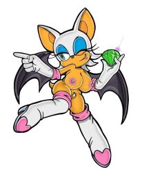 2d_(artwork) anthro artist_request bat big_breasts edit edited female nipples nude one_eye_closed pubic_hair pussy rouge_the_bat sega shortstack sonic_(series) sonic_adventure_2 sonic_the_hedgehog_(series) tail thick_thighs wide_hips wings wink winking
