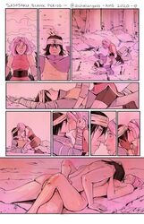 1boy 1boy1girl 1girls 2020 ambiguous_penetration bare_arms bare_back bare_breasts bare_legs bare_shoulders black_hair breasts comic dated dichelangelo female_penetrated head_in_cleavage kissing lying_on_back male/female male_penetrating missionary missionary_position naruto naruto:_the_last naruto_(series) nipples nude nude_female nude_male outdoors penetration pink_hair sakura_haruno sasuke_uchiha sex straight