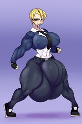 1futa abs absurdres balls ber00 breasts bulge cleavage dickgirl erection_under_clothes futa_only futanari grace_crusher highres huge_balls huge_breasts huge_cock huge_testicles hyper_balls hyper_testicles intersex looking_at_viewer muscles muscular muscular_futa penis penis_under_clothes solo solo_futa testicles thick_thighs wide_hips