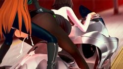 1futa 1girls 3d ass atlus brown_hair cum cum_inside doggy_style empressaria futa_on_female futanari huge_ass human johanna_(persona) long_hair makoto_niijima motorcycle orange_hair pale_skin persona persona_(species) persona_5 phantom_thief_suit sakura_futaba short_hair vehicle