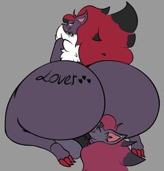 2boys anthro ass ass_on_face big_ass big_butt butt butt_tattoo dat_ass eating_ass face_in_ass facesitting fanart furry grey_ass heart huge_butt hyper_ass hyper_butt lover_(coldfrontvelvet) male male/male nintendo pokémon_(species) pokemon pokemon_(species) red_hair redmoon83 sitting sitting_on_face tattoo video_games wide_hips zoroark