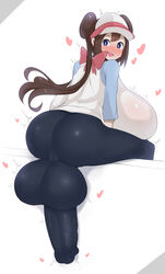 1futa ass back back_view backsack balls big_ass cameltoe clothed clothing cock-tail erection ftnranat full-package_futanari fully_clothed futa_only futanari huge_balls huge_cock huge_testicles human hyper hyper_breasts impossible_clothes light-skinned_futanari light_skin looking_back pale_skin penis pokemon pokemon_bw rosa_(pokemon) sitting solo testicles tight_clothing uncensored