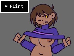 female frisk from undertale by kkt05