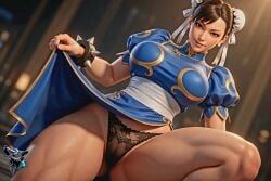 ai_art ai_assisted ai_generated china_dress chinese_female chun-li chun-li_(street_fighter_6) edit female female_only large_breasts latexlobo presenting pussy sexy sole_female solo_female tagme thick_thighs video_game_character voluptuous voluptuous_female