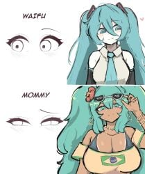 brazilian miku fan art