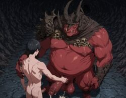 2boys abs age_difference ai_generated baldur's_gate baldur's_gate_3 balls bara big_balls big_belly big_dom_small_sub big_muscles big_nipples big_pecs big_penis booster_rex cum cum_on_feet cum_on_penis cumshot daddy demon/human dilf dominant dominant_humanoid dominant_male duo ejaculation erection gay handjob holding_partner horn horned_humanoid huge_balls huge_cock huge_muscles human human_on_demon human_on_humanoid humanoid humanoid_dominating_human humansub hunk hyper hyper_balls hyper_penis interspecies larger_humanoid larger_male male male/male male_only multicolored_body musclegut muscles muscular muscular_humanoid muscular_male navel nipples nude older_dom_younger_sub older_humanoid older_male older_male_and_younger_male older_on_younger orgasm pecs penis red_body size_difference smaller_human smaller_male submissive submissive_human submissive_male yaoi younger_human younger_male yurgir