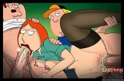 cartoon_gonzo chris_griffin family_guy female human incest lois_griffin male peter_griffin straight