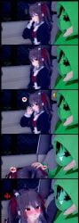 1boy 1boy1girl 1girls 3d 3d_(artwork) 3d_render blowjob blowjob_gesture blushing car car_interior cat_ears cat_girl catgirl clothed comic crop_top cum cum_in_mouth daughter evil_neuro father father_and_daughter fellatio fellatio_gesture female gerwazy hoodie incest incest_(lore) indie_virtual_youtuber indie_vtuber jacket jacket_open koikatsu male night night_sky open_jacket red_eyes ribbon ribbons story streamer tagme tongue tongue_out turtle vedal987 virtual_youtuber vtuber
