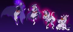 ass_expansion breast_expansion cow cow_ears cow_girl cow_horns dc dc_comics nose_piercing raven_(dc) species_transformation teen_titans transformation transformation_sequence